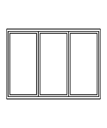 3 Panel, 3 Right Opening