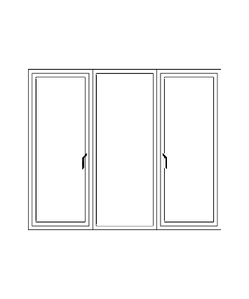 Casement-door(Double-open-one-fix)
