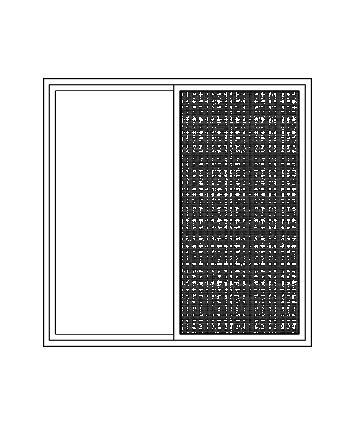Slider window (2T2P+1Fix+Mesh)