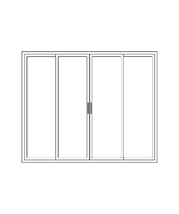 Slider window (2T4P+2side-fix)