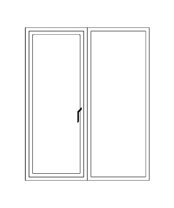 2 Sash Opening 1 Fixed