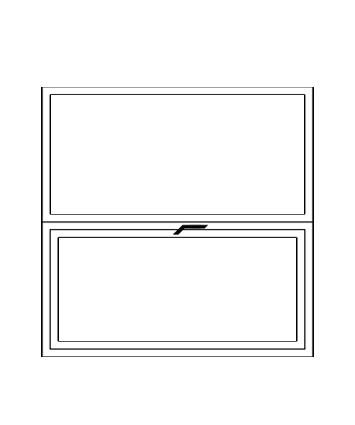 1 Sash Opening Top Fixed